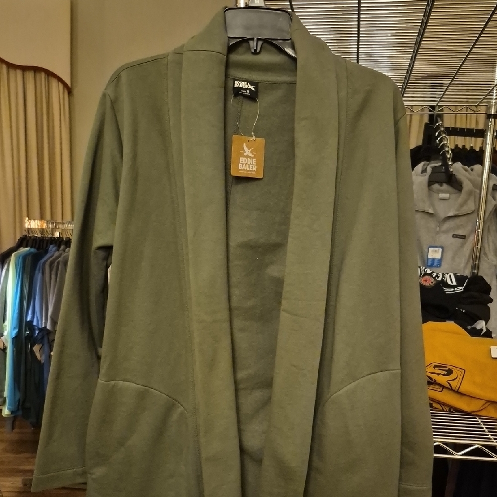 Eddie Bauer Women's Olive Green Comfort Wrap